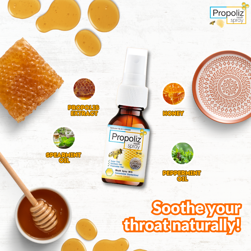 Propoliz Throat Spray for Adults 15mL