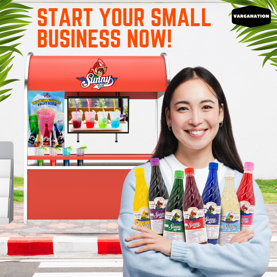 Sunny Boy Fruit Soda Syrup Business Package Set