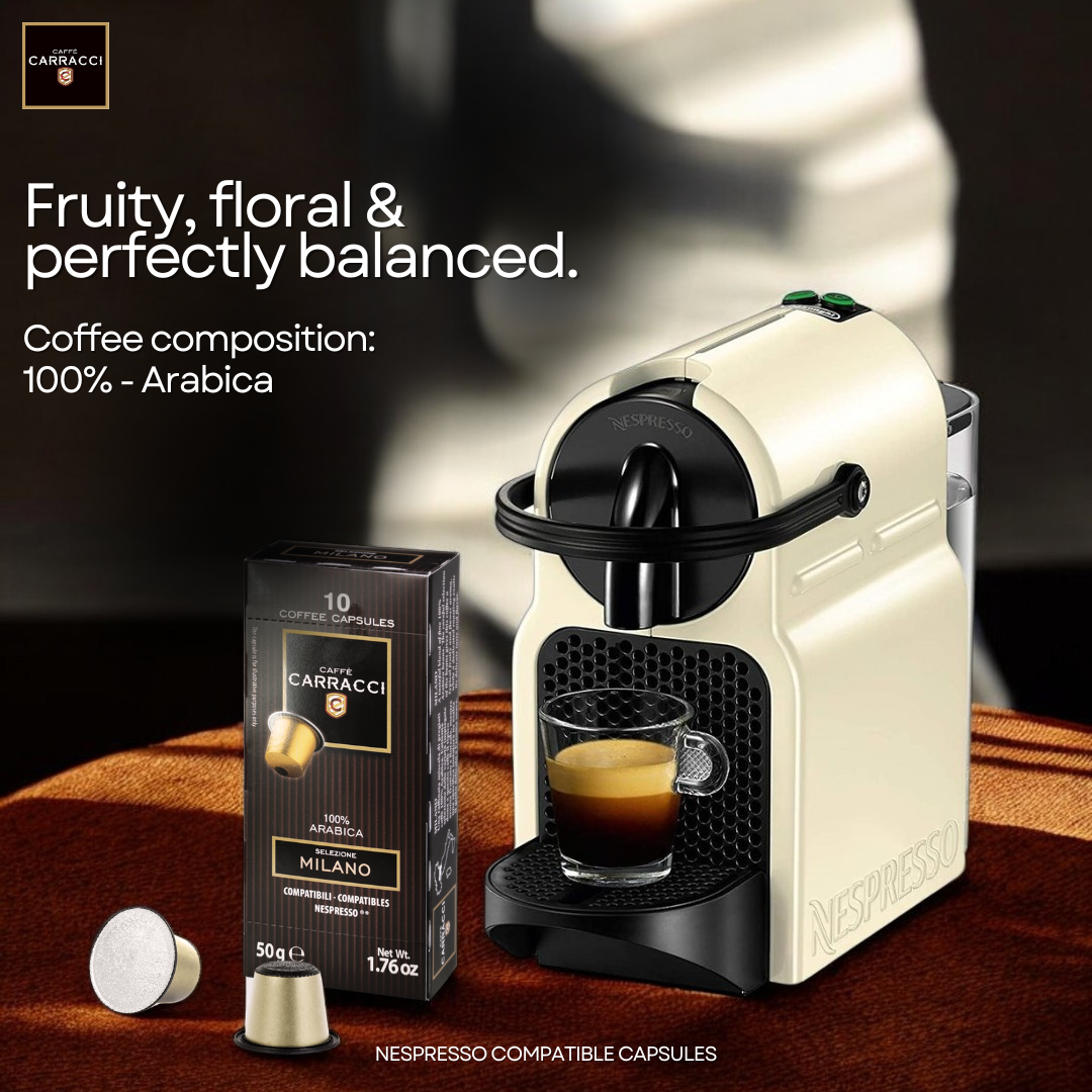 Carracci Nespresso 10 Capsule Milano Compatible Coffee Capsules Pods for Espresso Varganation