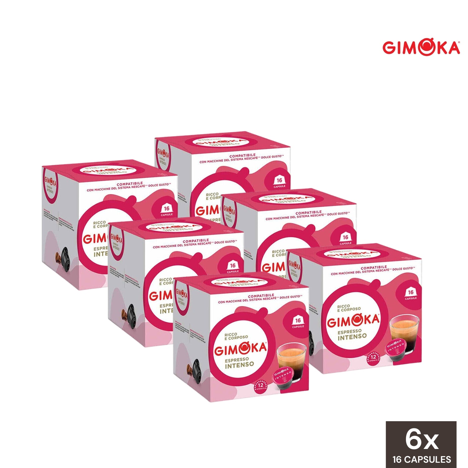 Gimoka Coffee Espresso Intenso Dolce Gusto Compatible Capsules ...
