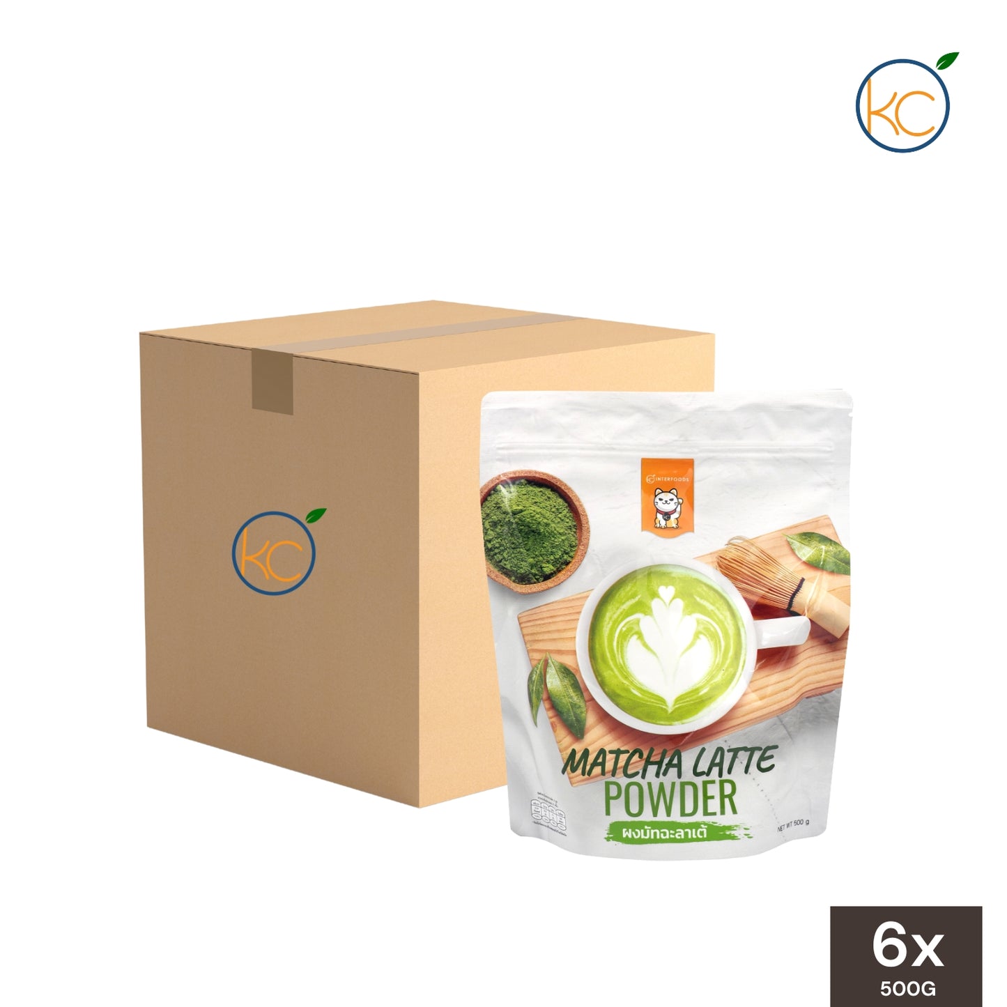 KC Interfoods Matcha Latte Powder 500g - Wholesale (6 Packs)