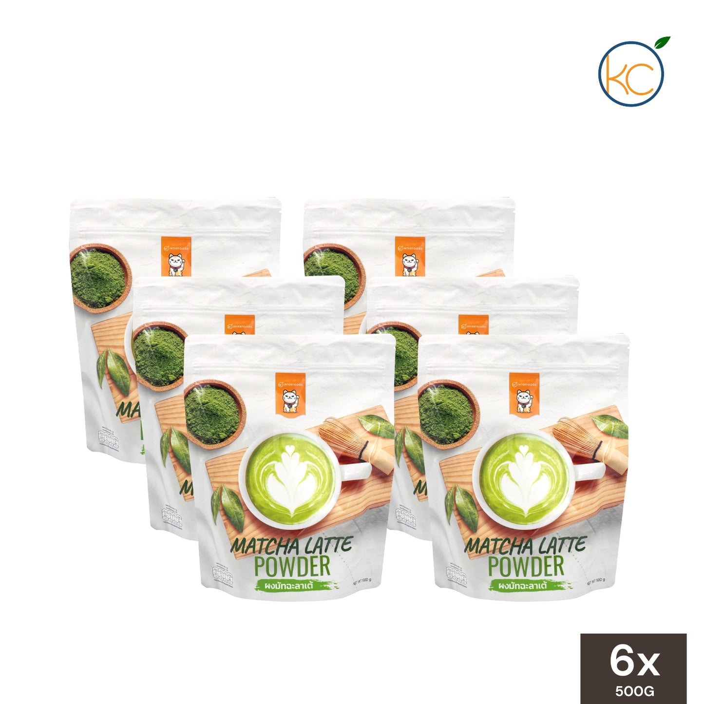 KC Interfoods Matcha Latte Powder 500g - Wholesale (6 Packs)