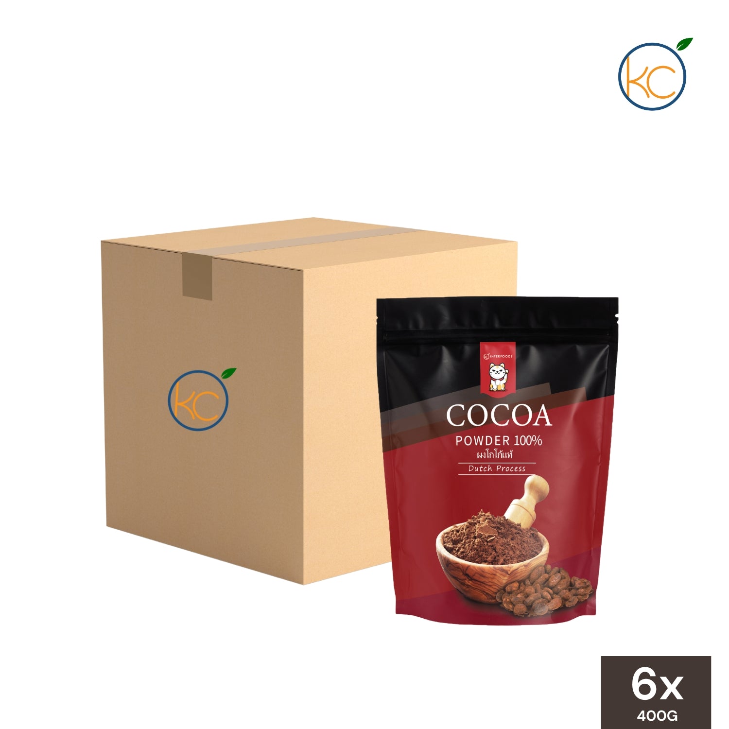 KC Interfoods Pure Cocoa Powder 400g - Wholesale (6 Packs) I ...