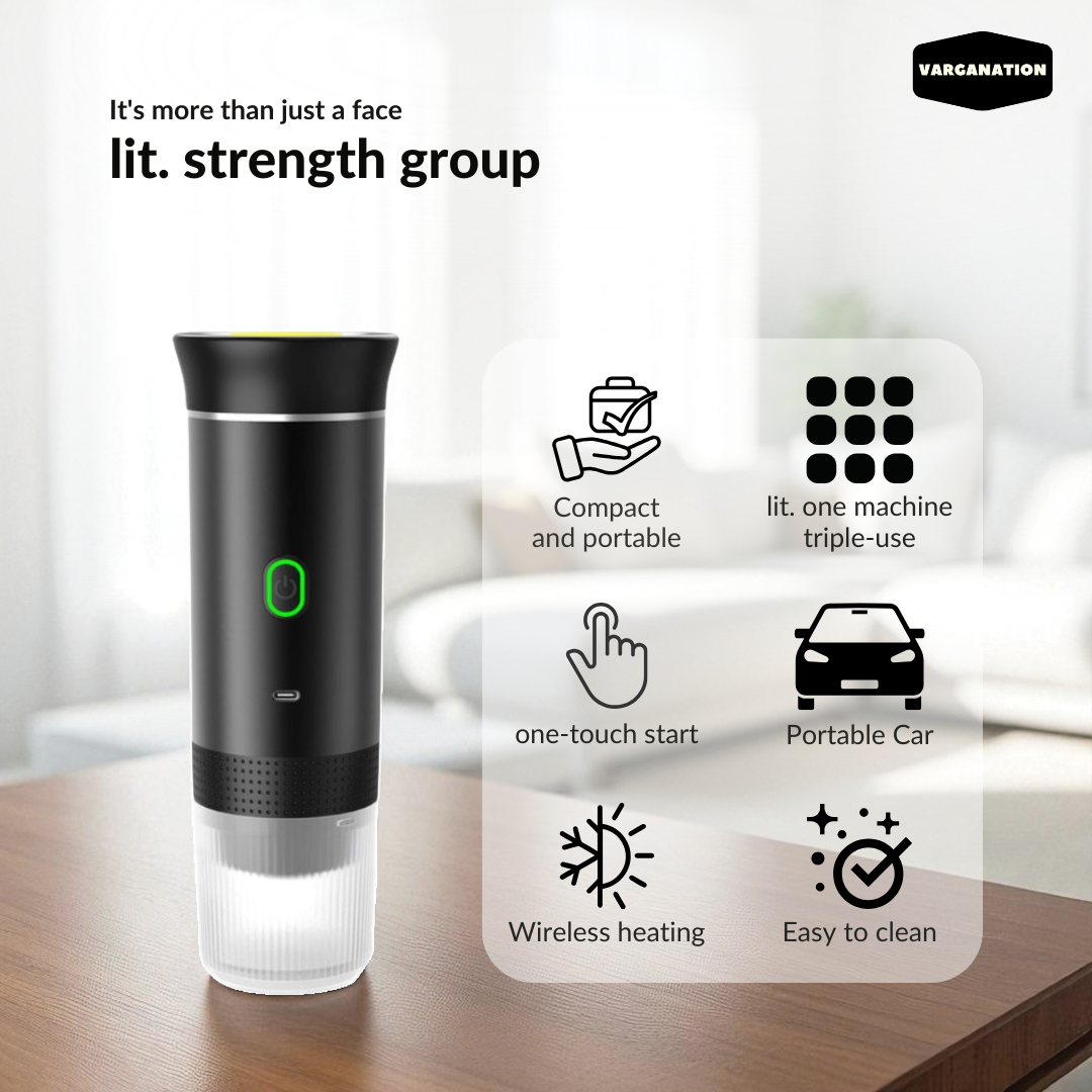 
                  
                    White Portable Espresso Maker Coffee Machine Rechargeable Automatic Extraction Ground Capsule - Water Heater - For Travel
                  
                
