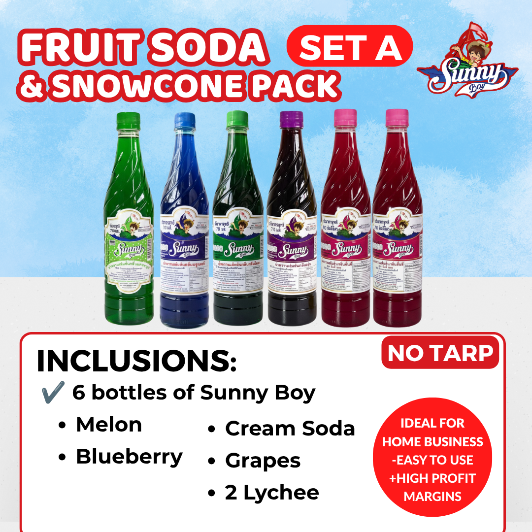 
                  
                    Sunny Boy Fruit Soda Syrup Business Package Set
                  
                