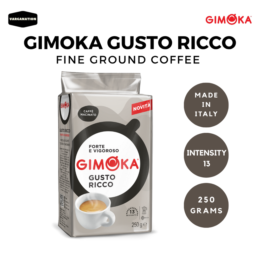 Gimoka Gusto Ricco Fine Ground Coffee 250g