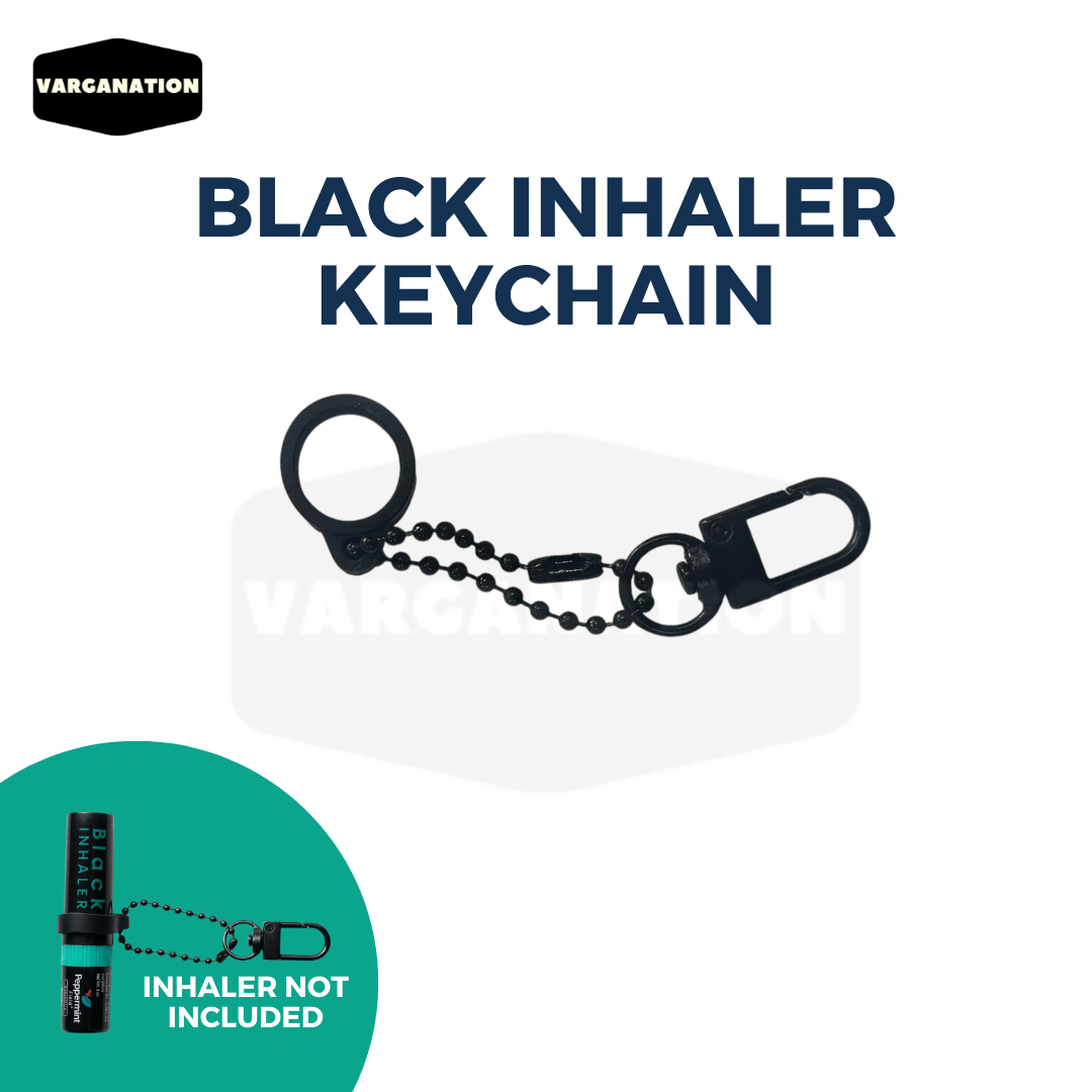 
                  
                    Peppermint Field Black Inhaler with keychain holder - 2in1 Thai Inhaler with Essential Oil
                  
                