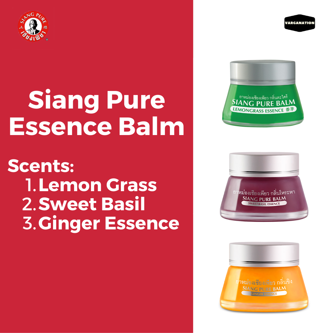 
                  
                    Siang Pure Balm Lemongrass,Sweet Basil & Ginger Essence 20g
                  
                