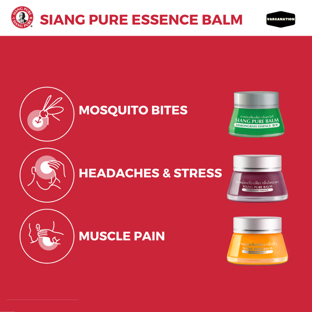 
                  
                    Siang Pure Balm Lemongrass,Sweet Basil & Ginger Essence 20g
                  
                