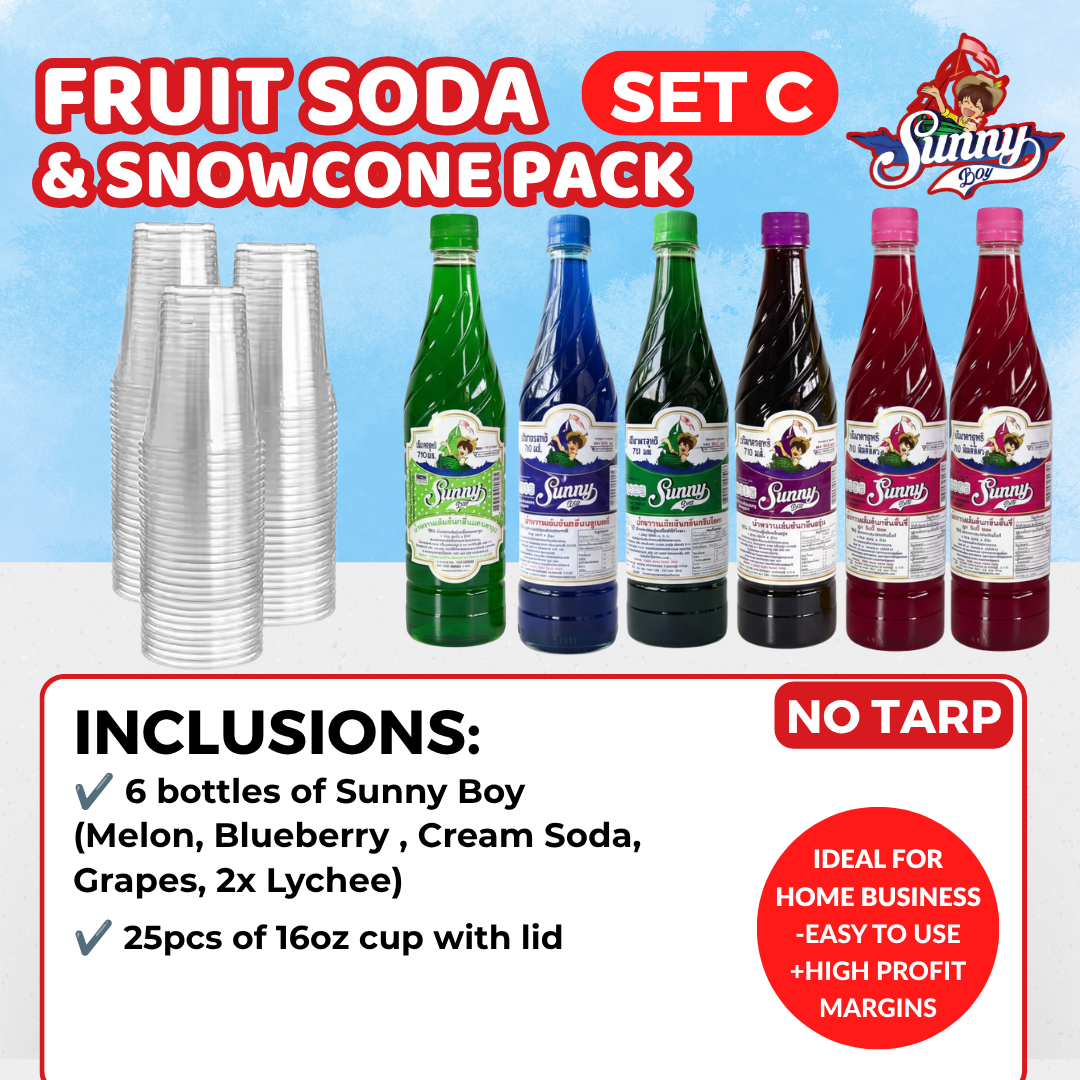 
                  
                    Sunny Boy Fruit Soda Syrup Business Package Set
                  
                