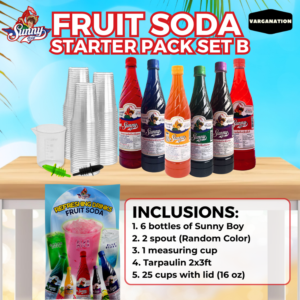 
                  
                    Sunny Boy Fruit Soda Syrup Business Package Set
                  
                