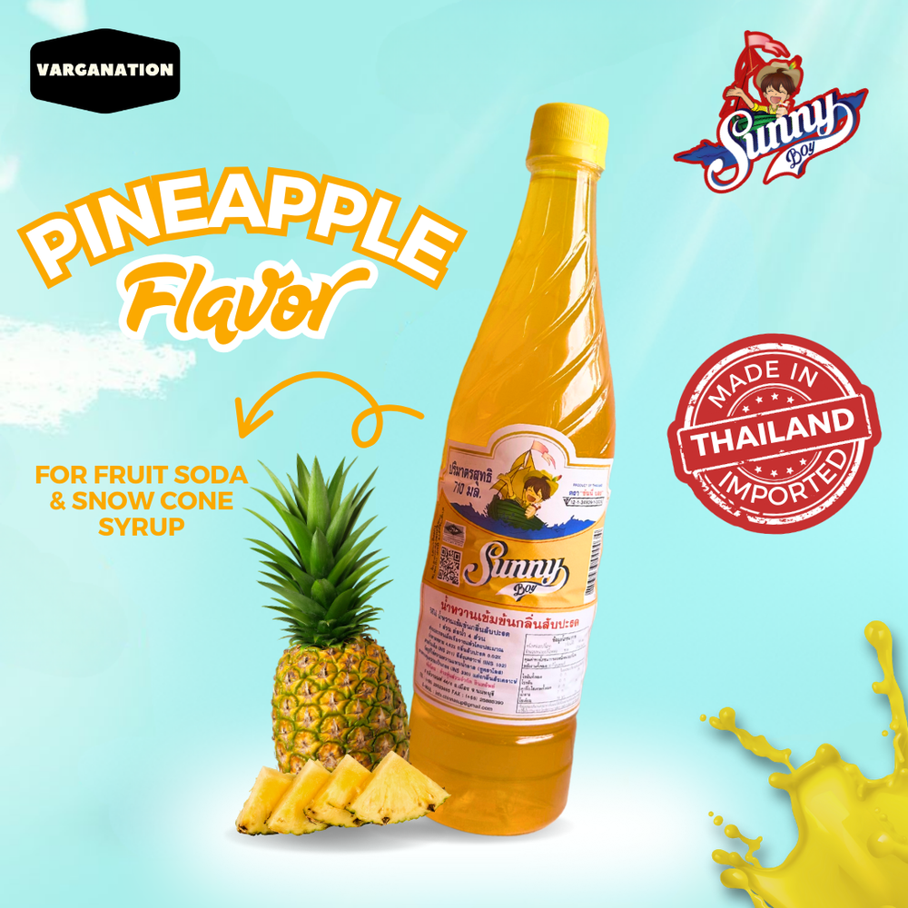 Sunny Boy Pineapple Flavored Fruit soda Syrup - 710ml