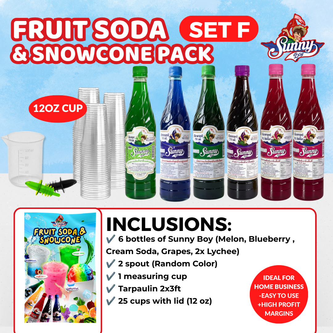 
                  
                    Sunny Boy Fruit Soda Syrup Business Package Set
                  
                