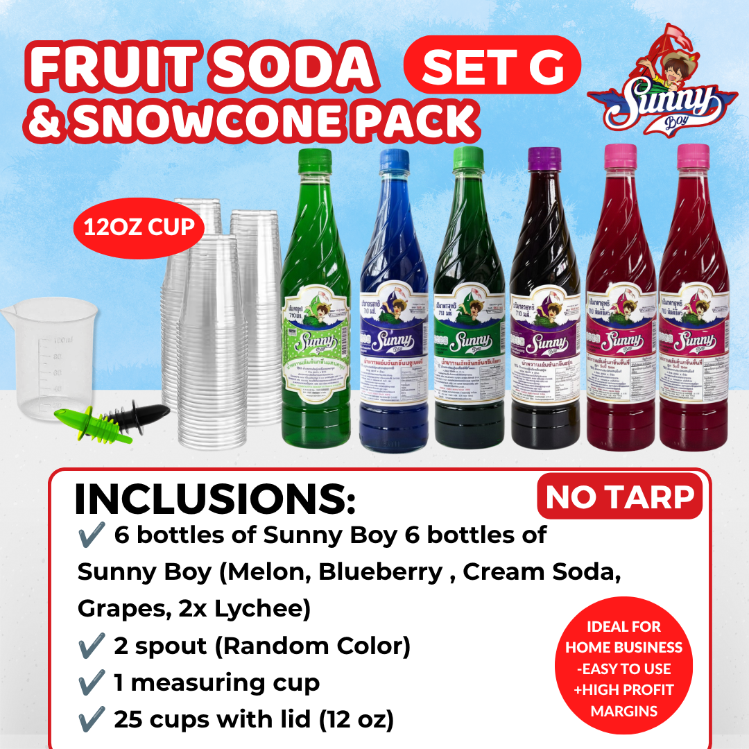 
                  
                    Sunny Boy Fruit Soda Syrup Business Package Set
                  
                