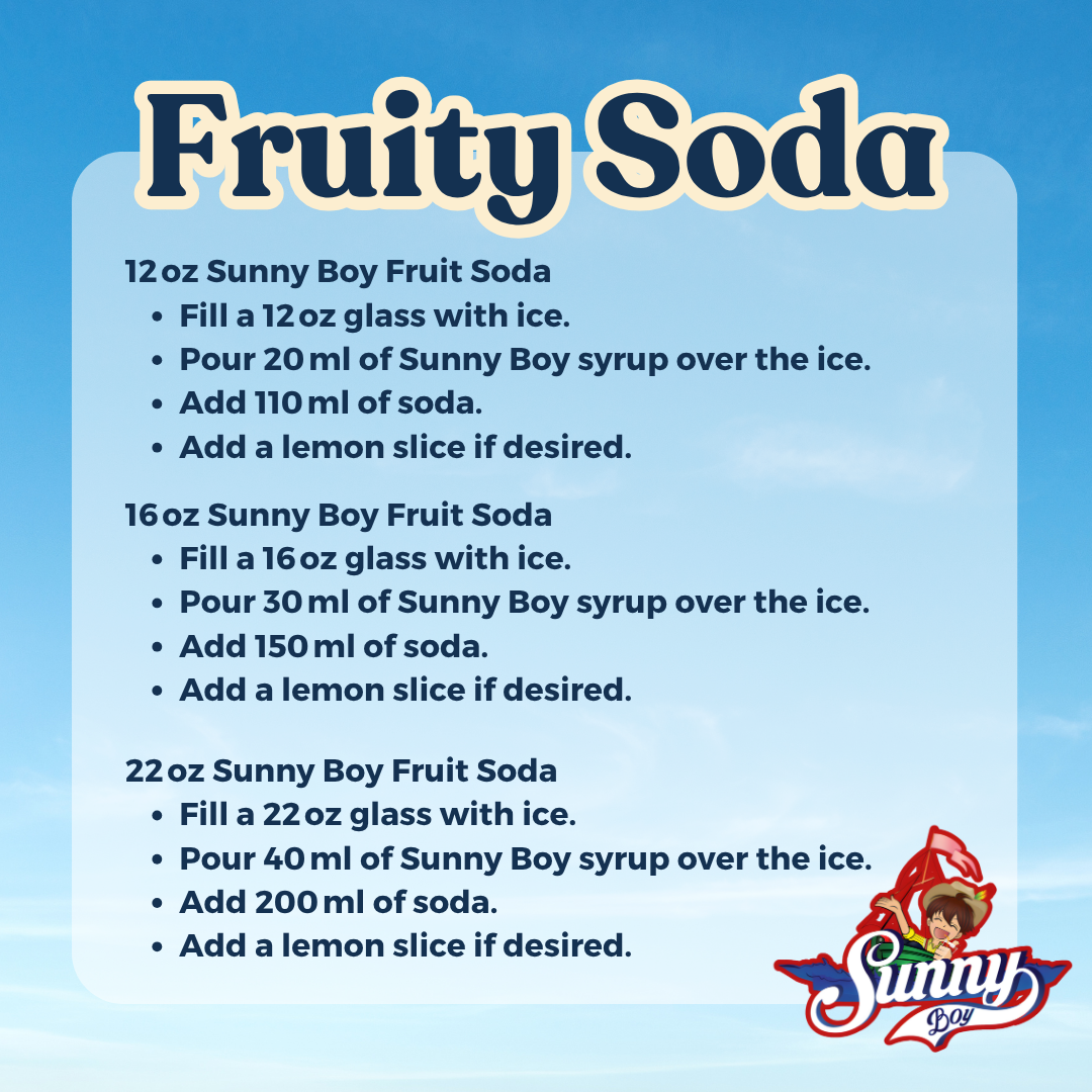 
                  
                    Sunny Boy Fruit Soda Syrup Business Package Set
                  
                