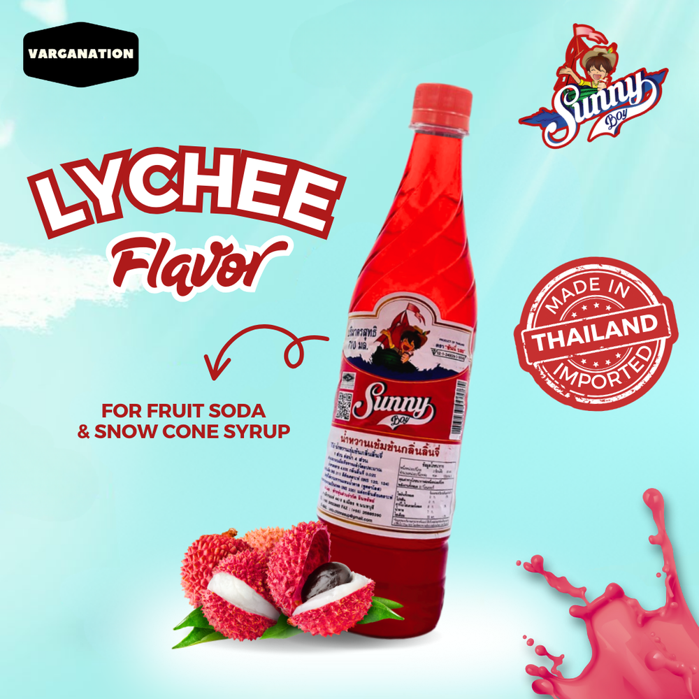 Sunny Boy Lychee Flavored Fruit Soda Syruo - 710ml