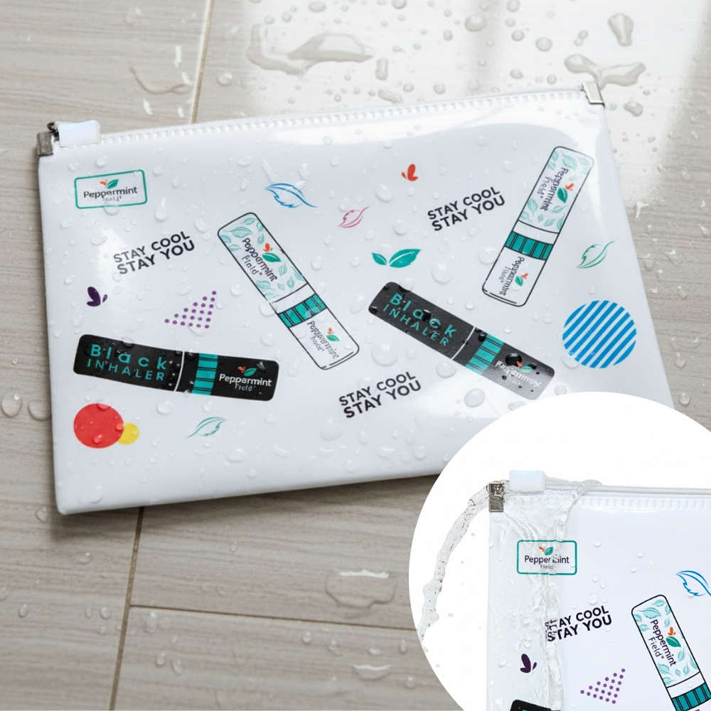 Peppermint Field Black Inhaler Gift Set – Ziplock Pouch Edition ...