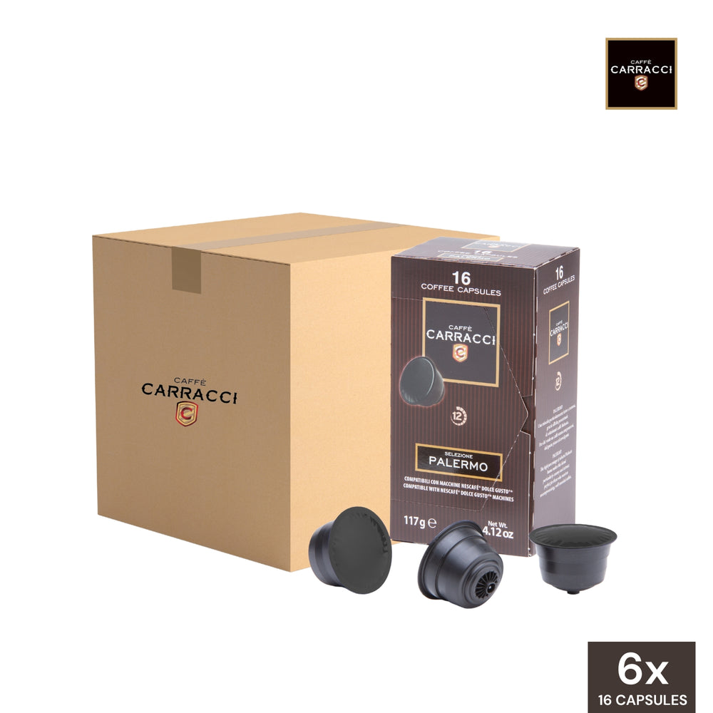 Carracci Coffee Palermo Dolce Gusto Compatible Capsules - Wholesale (6 Boxes)