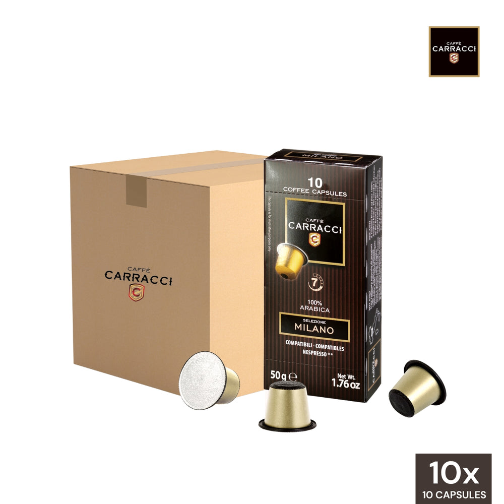 Carracci Coffee Milano Nespresso Compatible Capsule - Wholesale (10 Boxes)