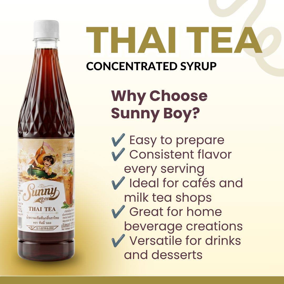 
                  
                    Sunny Boy Thai Tea Concentrated Syrup 710ml - Imported from Thailand
                  
                