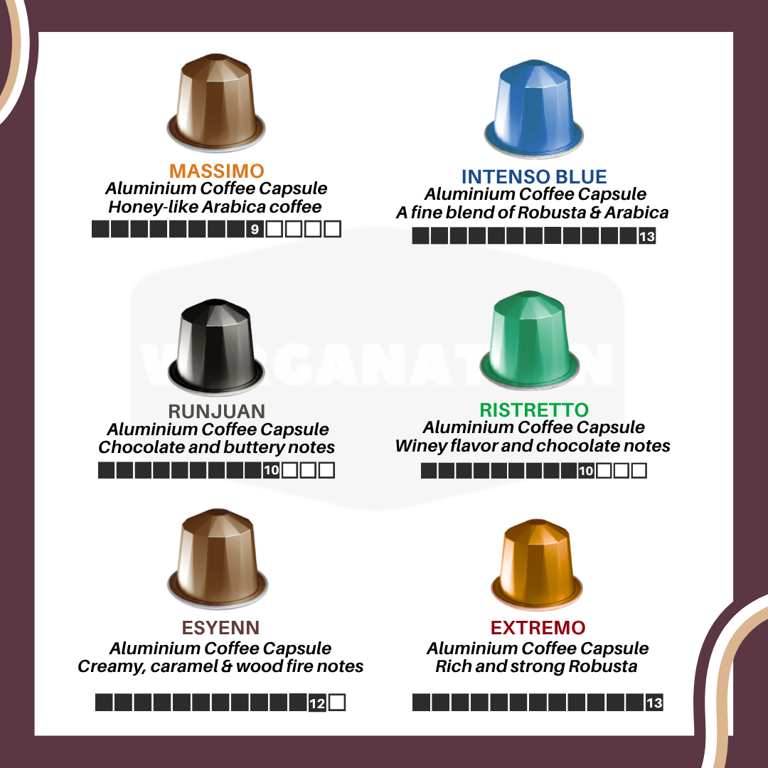 
                  
                    Duchess Nespresso Compatible Coffee Capsules – Choco Joy Aroma – 10 Aluminum Pods per Box
                  
                