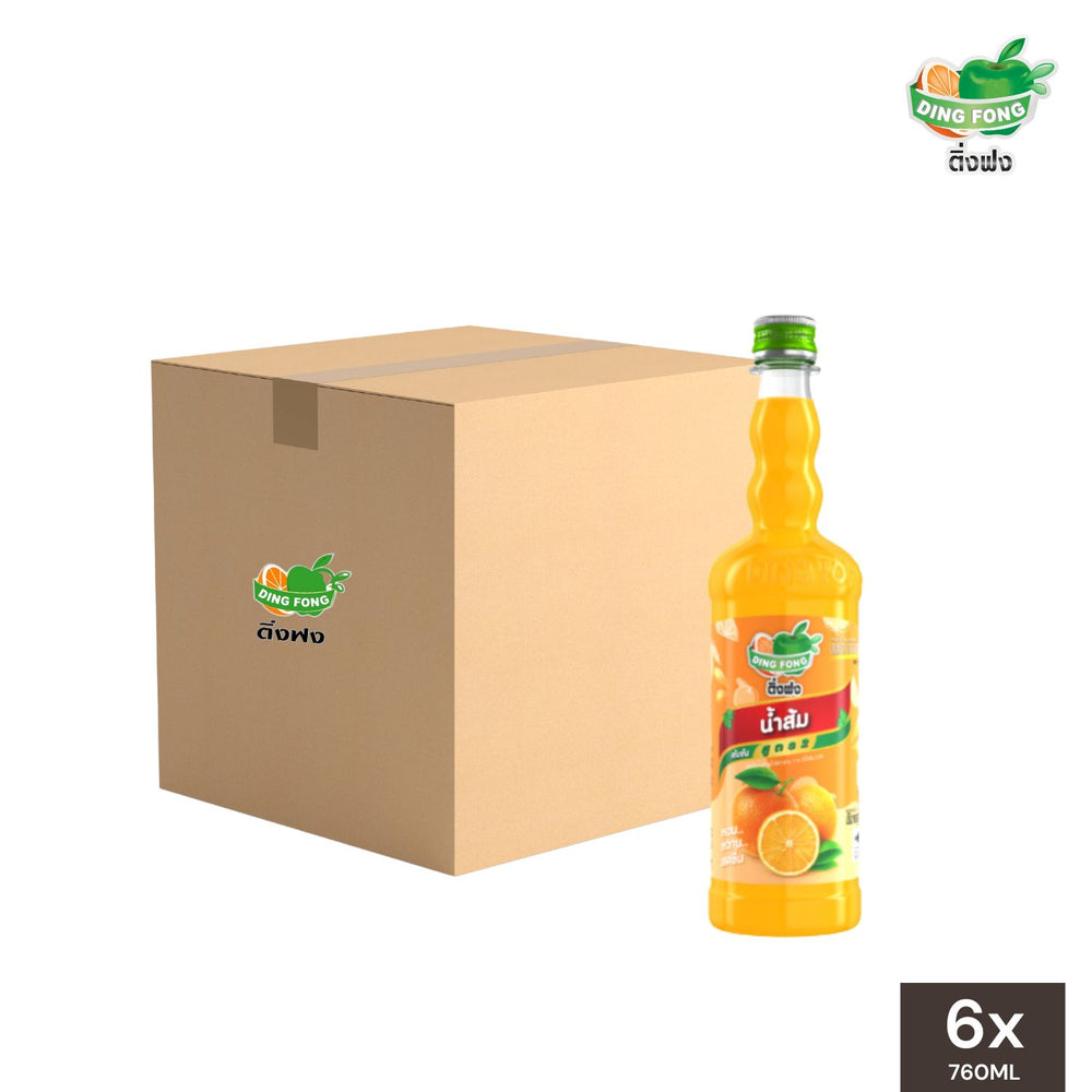 Ding Fong Orange Syrup 760mL - Wholesale (6 Bottles)