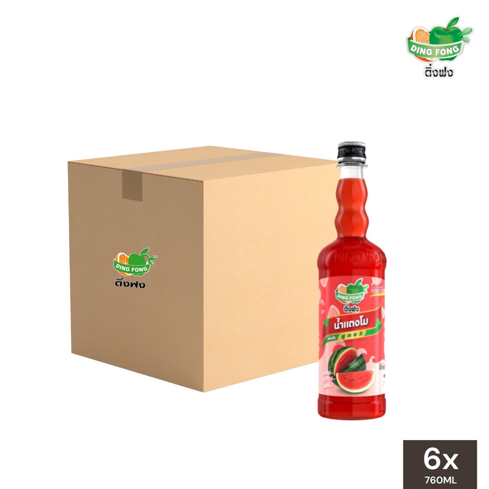 Ding Fong Watermelon Syrup 760mL - Wholesale (6 Bottles)