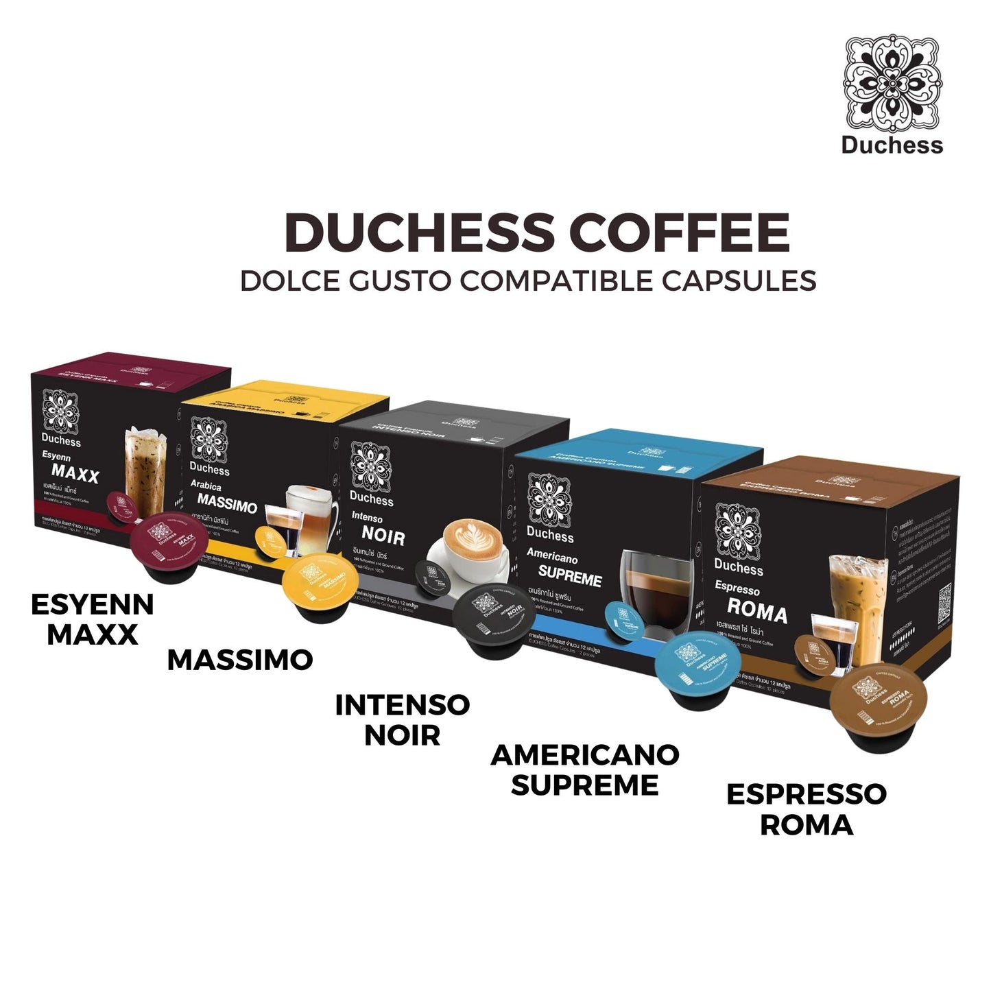 
                  
                    Duchess Coffee Arabica Massimo Dolce Gusto Compatible Capsules
                  
                