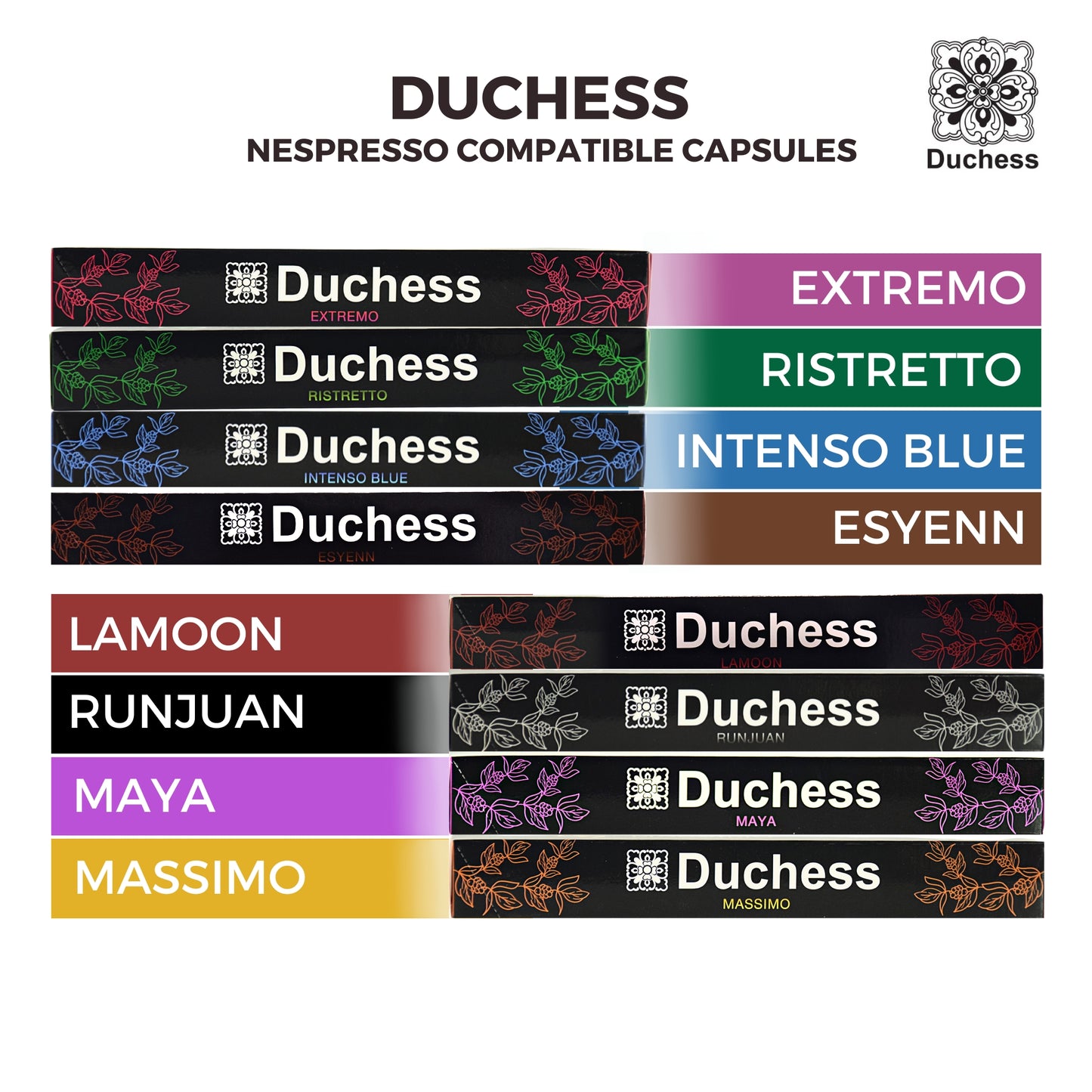 
                  
                    Duchess Coffee Ristretto Nespresso Compatible Capsules
                  
                