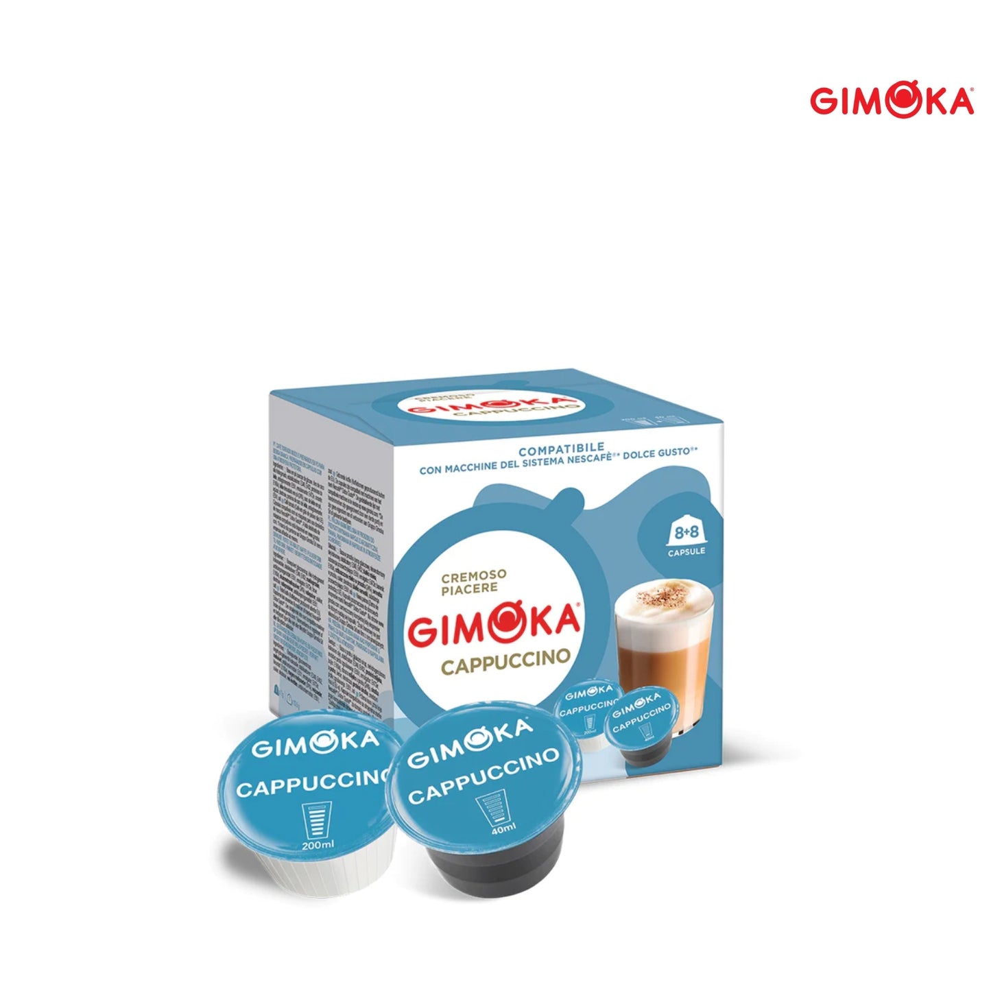 
                  
                    Gimoka Coffee Cappuccino Dolce Gusto Compatible Capsules
                  
                