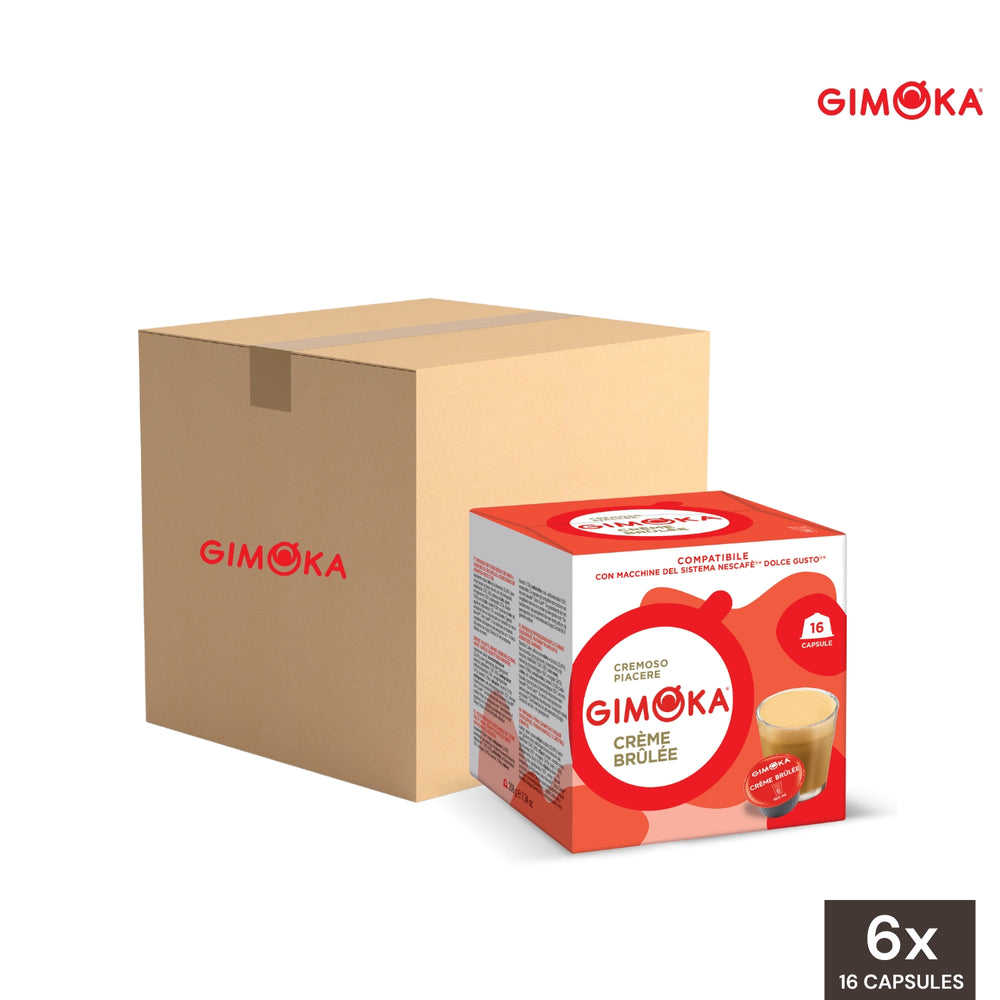 Gimoka Coffee Crème Brulee Dolce Gusto Compatible Capsules - Wholesale (6 Boxes)