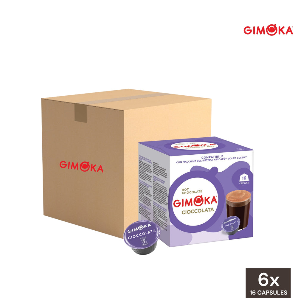 Gimoka Coffee Cioccolata Dolce Gusto Compatible Capsules - Wholesale (6 Boxes)