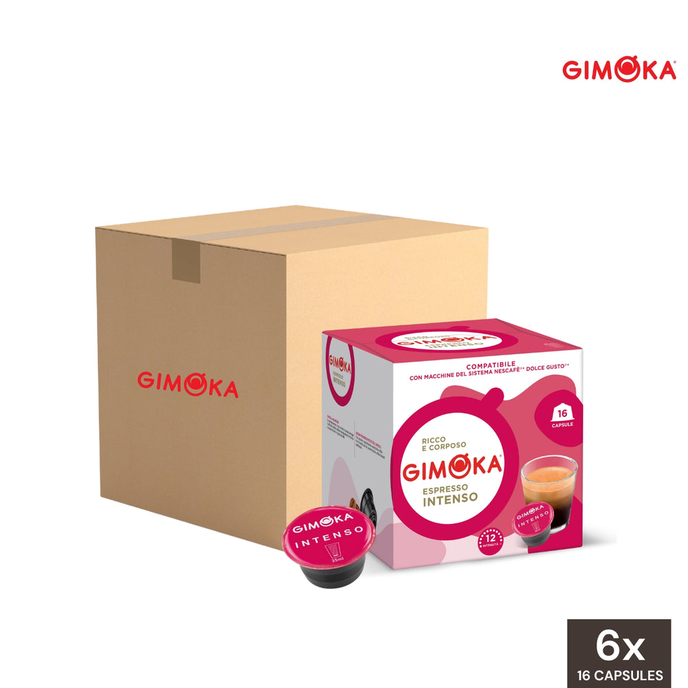 Gimoka Coffee Espresso Intenso Dolce Gusto Compatible Capsules - Wholesale (6 Boxes)