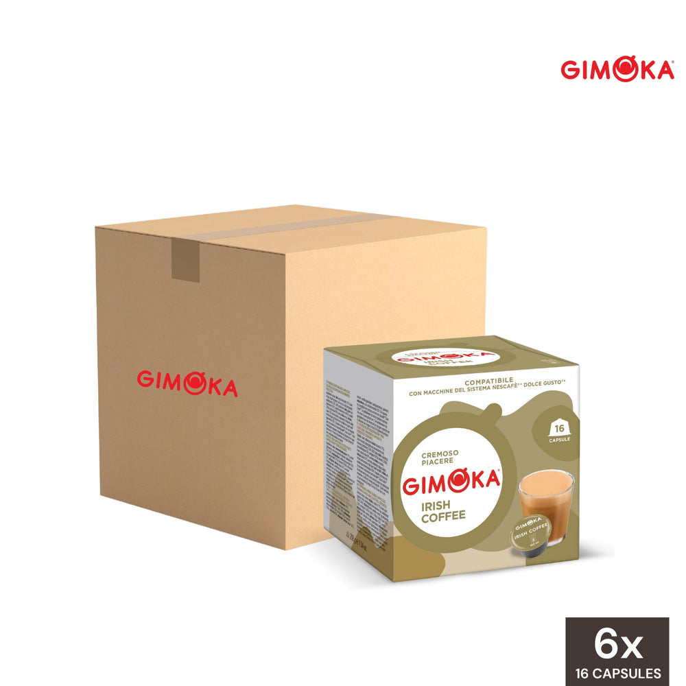 Gimoka Coffee Irish Coffee Dolce Gusto Compatible Capsules - Wholesale (6 Boxes)