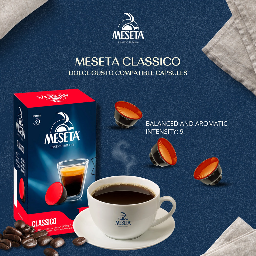 
                  
                    Meseta Coffee Classico Dolce Gusto Compatible Capsules
                  
                