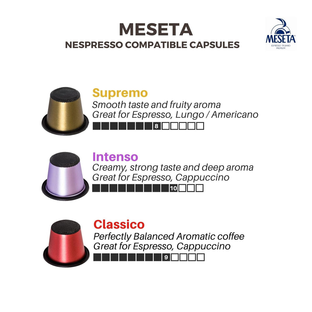 
                  
                    Meseta Coffee Classico Nespresso Compatible Capsules
                  
                