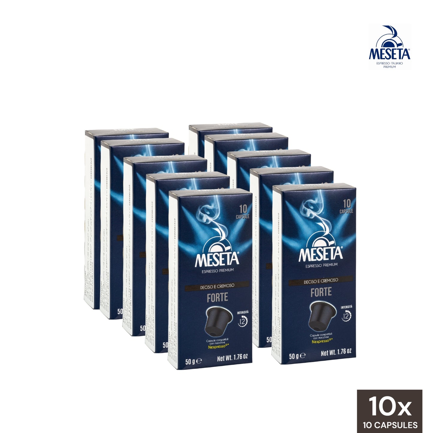 
                  
                    Meseta Coffee Forte Blend Nespresso Compatible - Wholesale (10 Boxes)
                  
                