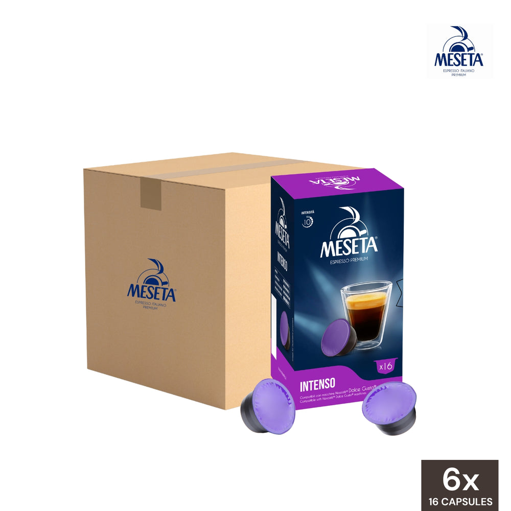 Meseta Coffee Intenso Dolce Gusto Compatible Capsules - Wholesale (6 Boxes)