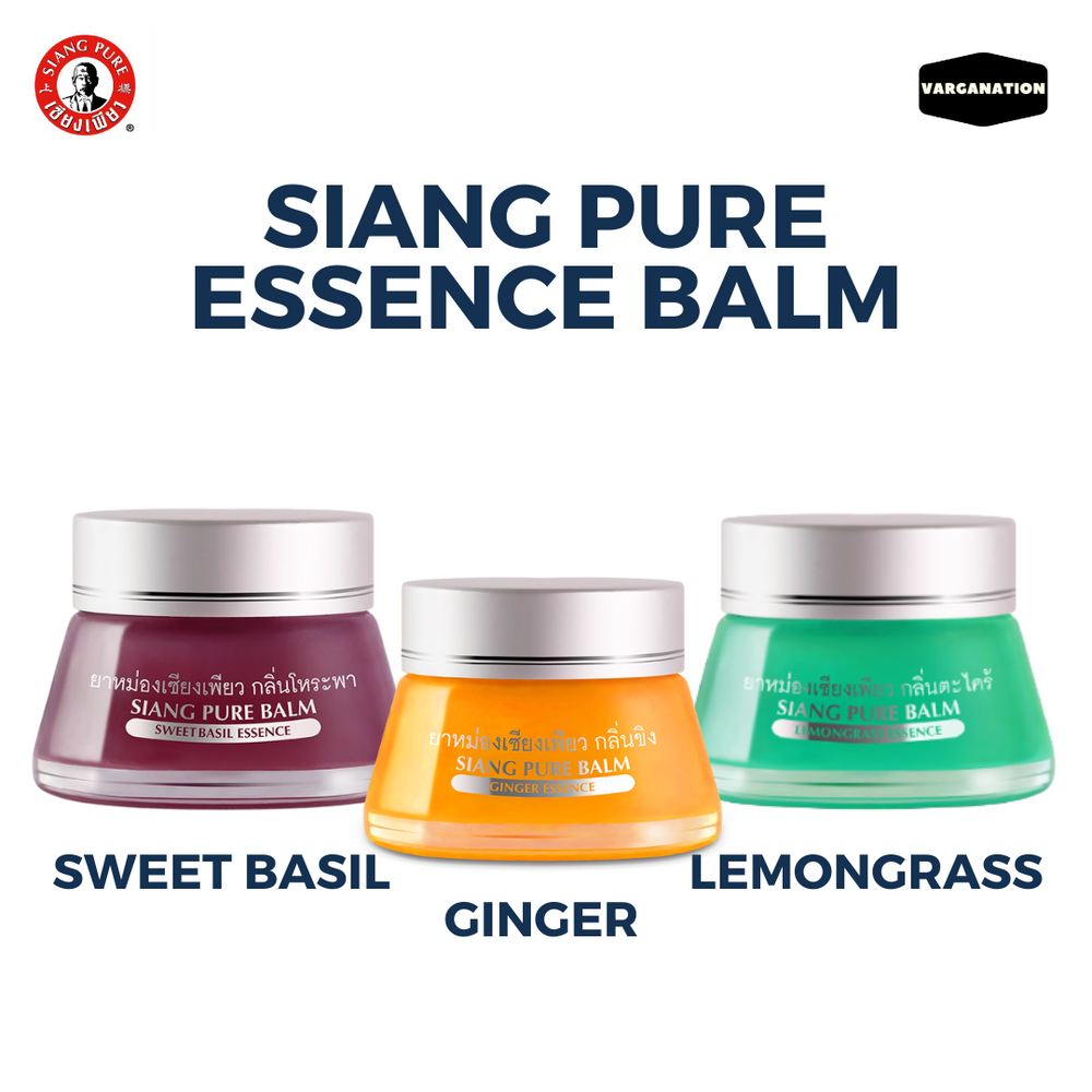 Siang Pure Balm Lemongrass,Sweet Basil & Ginger Essence 20g