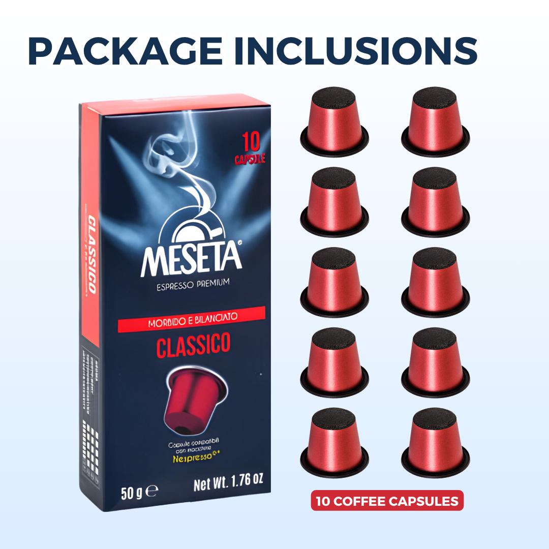 
                  
                    Meseta Coffee Classico Nespresso Compatible Capsules
                  
                