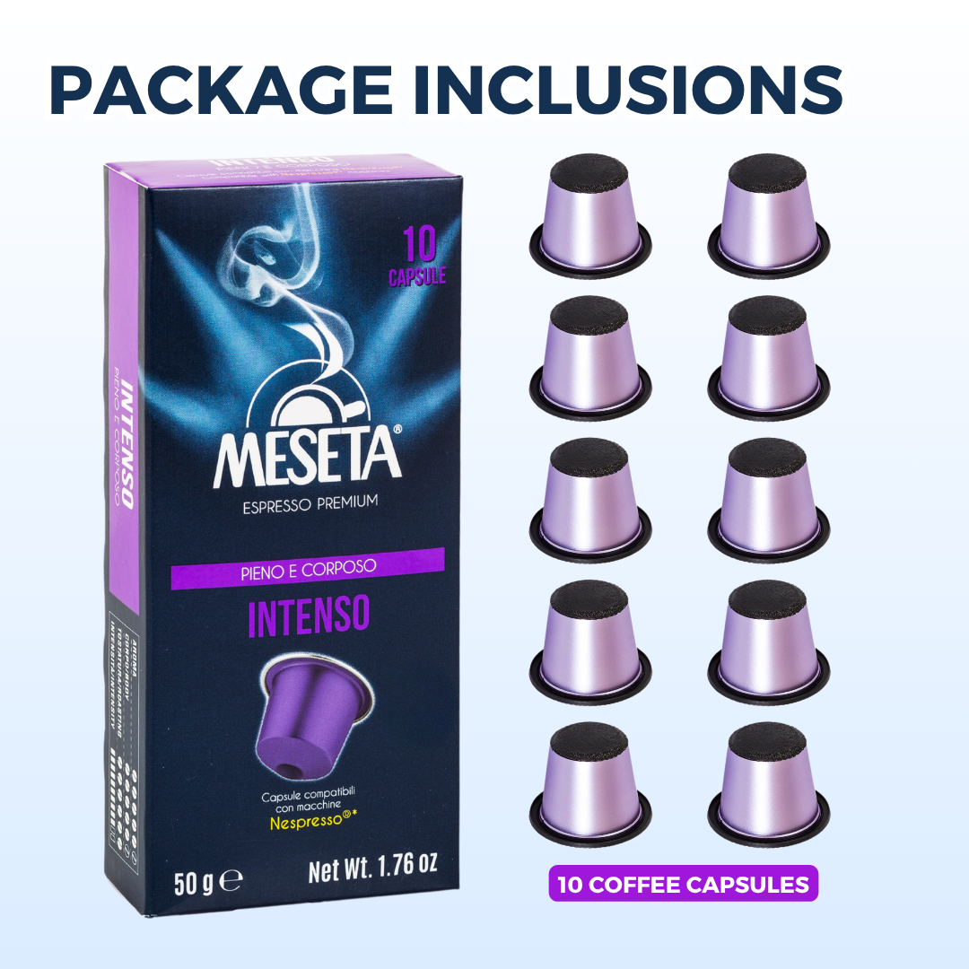 
                  
                    Meseta Coffee Intenso Nespresso Compatible Capsules
                  
                