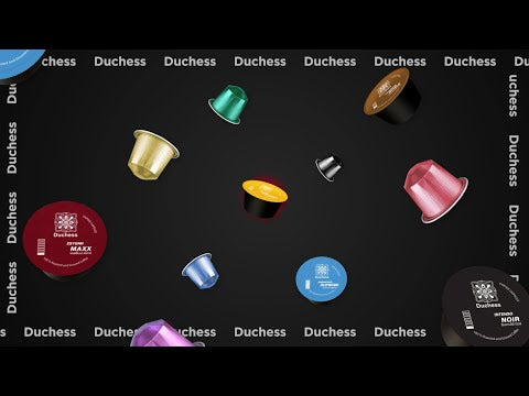 
                  
                    Load and play video in Gallery viewer, Duchess Coffee Intenso Noir Dolce Gusto Compatible Capsules
                  
                